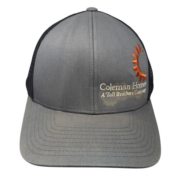 Coleman Homes Snapback Mesh Back Trucker Hat Gray One Size Colorblock - Picture 1 of 10